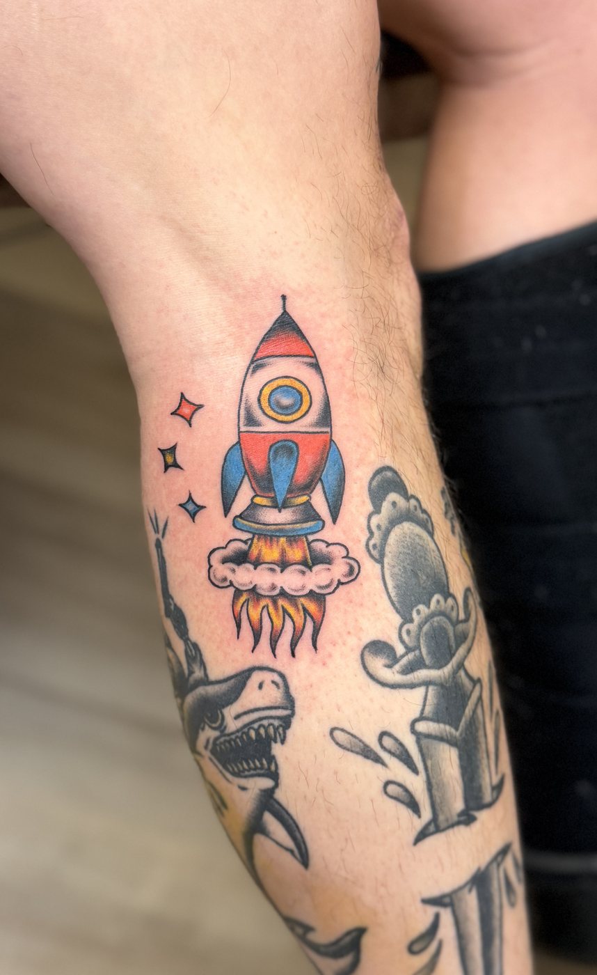 Apple Core tattoo work