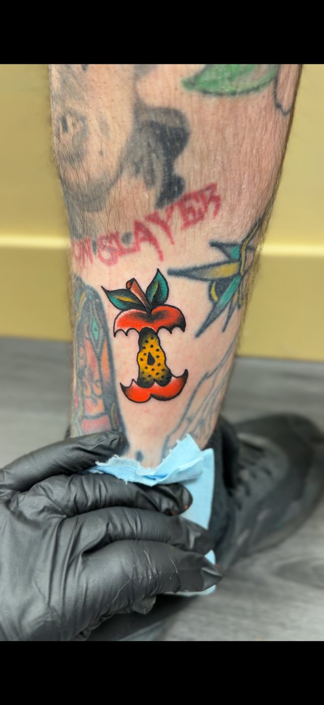 Apple Core tattoo work