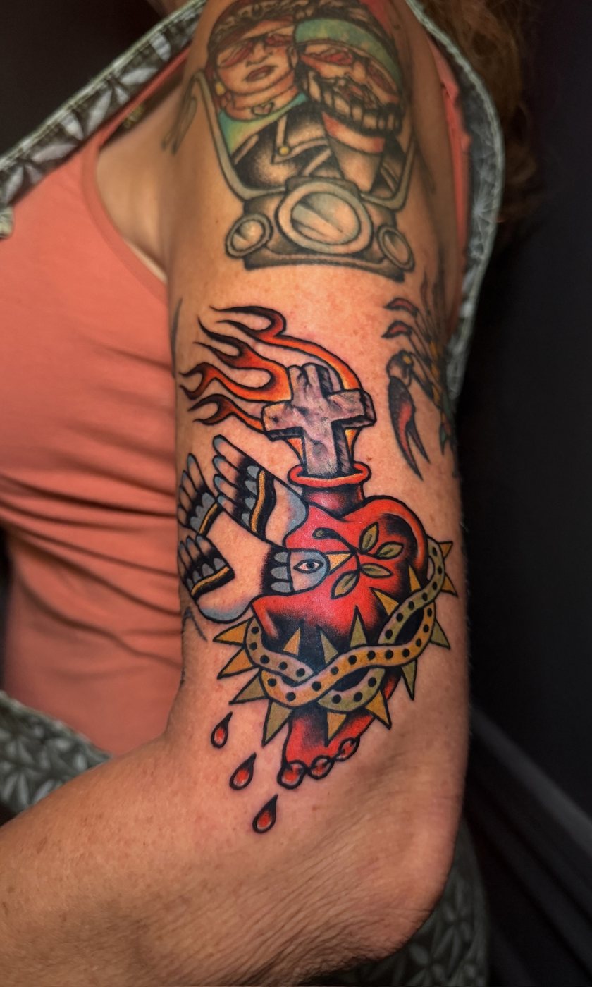 Apple Core tattoo work